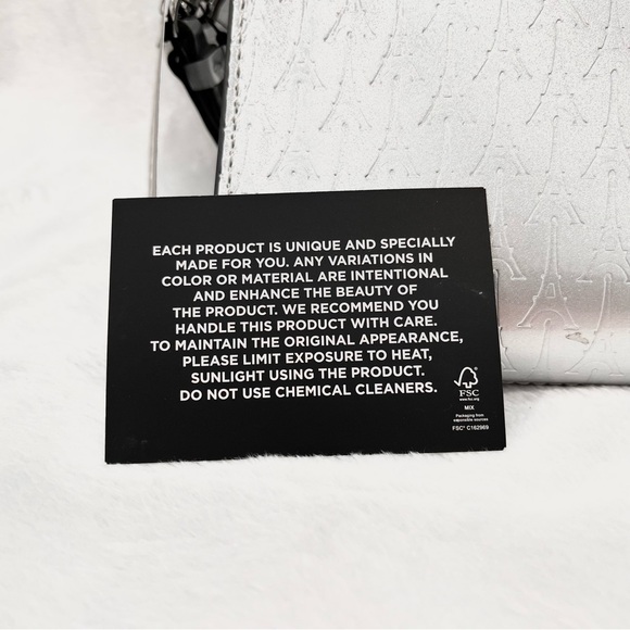 karl lagerfeld silver crossbody bag NWT - Picture 6 of 12